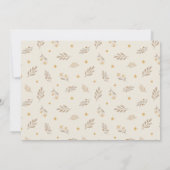 水の色テディベア赤ちゃんシャワー 招待状 (裏面)