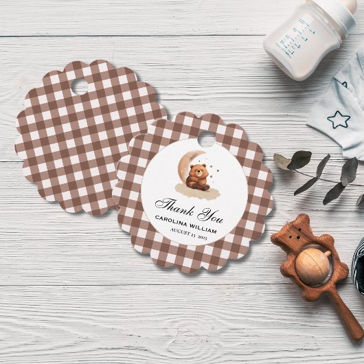 水の色テディベア赤男女兼用ちゃんシャワー フェイバータグ