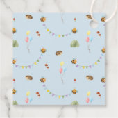 水の色テディベア、アドベンチャー感謝していユー フェイバータグ (裏面)