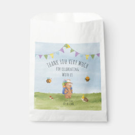 水の色テディベア、アドベンチャー感謝していユー フェイバーバッグ