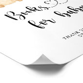 水の色テディベア、ベビーポスターの本 ポスター (角)