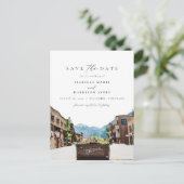 水の色テルリドコロラドスキーマウンテンスカイライン ポストカード (スタンド正面)