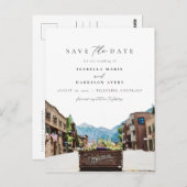 水の色テルリドコロラドスキーマウンテンスカイライン ポストカード (正面/裏面)