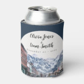 水の色テルル化の歓迎結婚へようこそ 缶クーラー (缶正面)