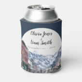 水の色テルル化の歓迎結婚へようこそ 缶クーラー (缶裏面)