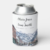 水の色テルル化の歓迎結婚へようこそ 缶クーラー (缶正面)