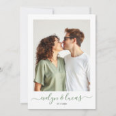 水の色トスカーニイタリアの風景結婚写真 セーブザデート (裏面)