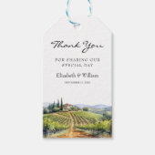 水の色トスカーニイタリア宛先のお気に入り ギフトタグ (正面)