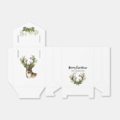 水の色トナカイ素朴クリスマス フェイバーボックス (折り畳みなし)