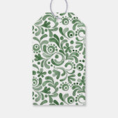 水の色トピアリモノグラムのギフトラベル ギフトタグ (裏面)