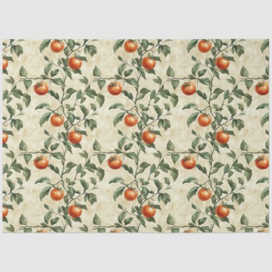 水の色トマトのつる植物 薄葉紙 (正面)