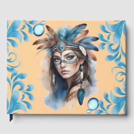 水の色トライバル美しい：ボヘミアンアートの精神 ゲストブック