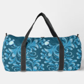 水の色トライバル美しい：ボヘミアンアートの精神 ダッフルバッグ (正面)