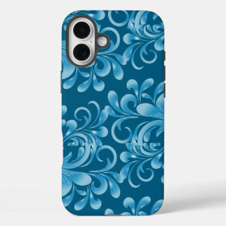 水の色トライバル美しい:ボヘミアンアートの精神 iPhone 16 PLUSケース