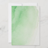 水の色トラクターエレガントパンプキンスベビーシャワー 招待状 (裏面)