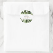 水の色トロピカルジャングルブライダルルンチョン ラウンドシール (バッグ)