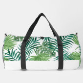 水の色トロピカルパームリーフビーチ週末 ダッフルバッグ (裏面)