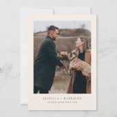 水の色トロントのスカイライン写真の日付を保存 招待状 (裏面)