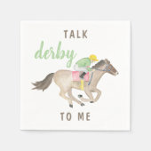 水の色トークダービー私に競馬 スタンダードカクテルナプキン (正面)