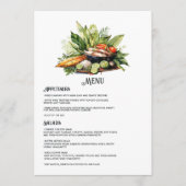 水の色ドミニカ共和国の目的地の結婚式 メニュー (正面)