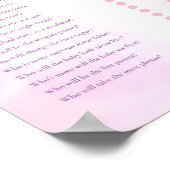 水の色ドレアチャーベビーシャワーモームパパゲーム ポスター (角)