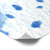 水の色ドーナツベビー散水シャワー ポスター (角)