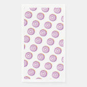 水の色ドーナツ手絵を描紫パターン（の模様が）ある色 (正面)