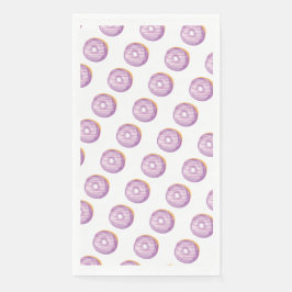 水の色ドーナツ手絵を描紫パターン（の模様が）ある色