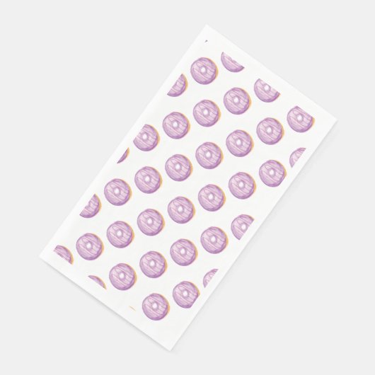 水の色ドーナツ手絵を描紫パターン（の模様が）ある色 (コーナー)