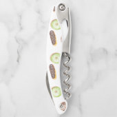 水の色ドーナツ手色彩の鮮やか半期模様 ソムリエナイフ (裏面)