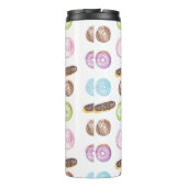 水の色ドーナツ手色彩の鮮やか半期模様 タンブラー (裏面)