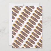 水の色ドーナツ11誕生日チョコレートエクラール 招待状 (裏面)