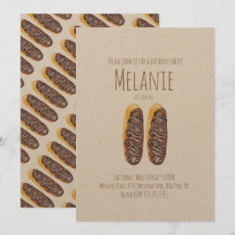 水の色ドーナツ11誕生日チョコレートエクラール 招待状