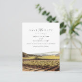 水の色ナパバレーソノマカリフォルニアヴィニヤード ポストカード (スタンド正面)