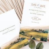 水の色ナパバレーヴィンヤード日付を保存 招待状