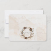 水の色ニュートラルカラークリスマスツリー サンキューカード (裏面)