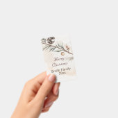 水の色ニュートラルカラークリスマスツリー バッジ (手持ち)