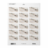 水の色ニュートラルカラークリスマスツリー ラベル (フルシート)