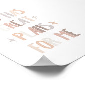 水の色ニュートラル神素晴らしは私のために計画している ポスター (角)