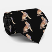 水の色ハウリングコヨーテ、動物、野生生物自然 ネクタイ (ロール)