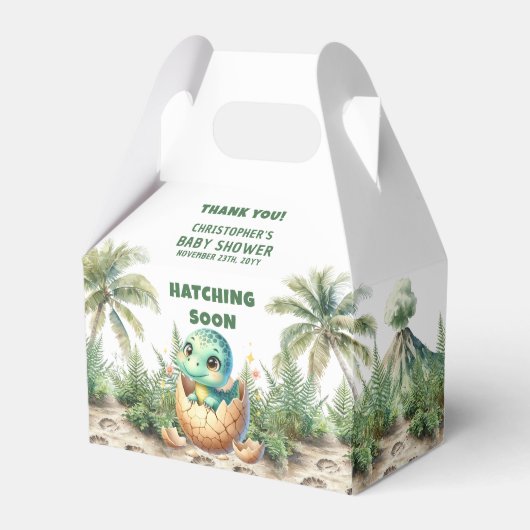 水の色ハッチングマンスーンDinoベビー優先ボックス フェイバーボックス (正面サイド)