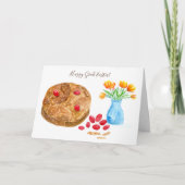 水の色ハッピーギリシャのイースター カード (正面)