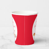 水の色ハッピーギリシャの復活祭パンとバニーカップ 紙コップ (右)