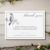 水の色ハミングバかわいらしードメモリアルありがとう ノートカード