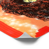 水の色ハミングバーズポスター ポスター (角)