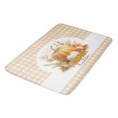 水の色ハローパンプキン、ハッピー秋オール、秋 バスマット (アングル)