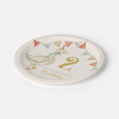 水の色ハローベビーダック。トイズ誕生日 ペーパープレート (アングル)