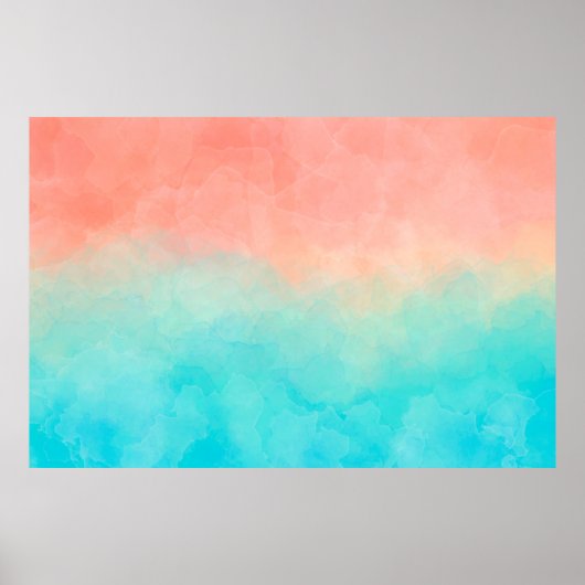 水の色ハンドシ色彩の鮮やかェーズ、テクスチャバナーd ポスター (正面)