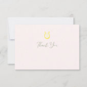 水の色ハープのソロリティのノートカード サンキューカード (正面)