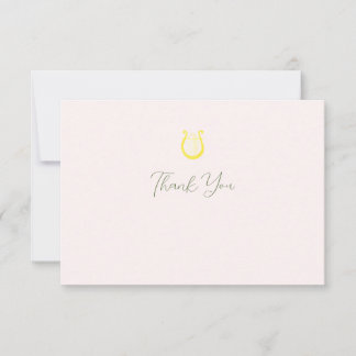 水の色ハープのソロリティのノートカード サンキューカード